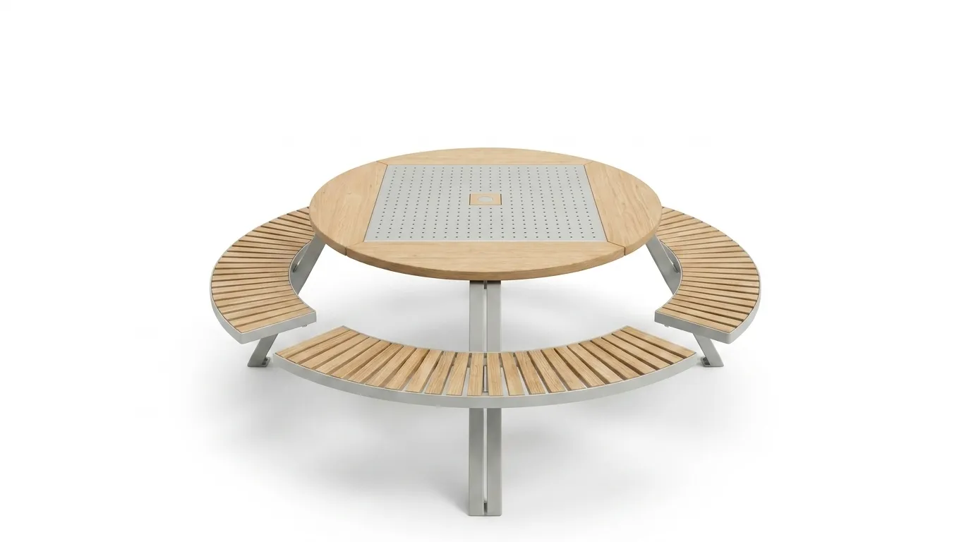 4-Seater Integrated Table