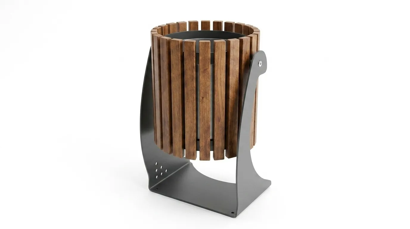 Outdoor Park Litter Bin