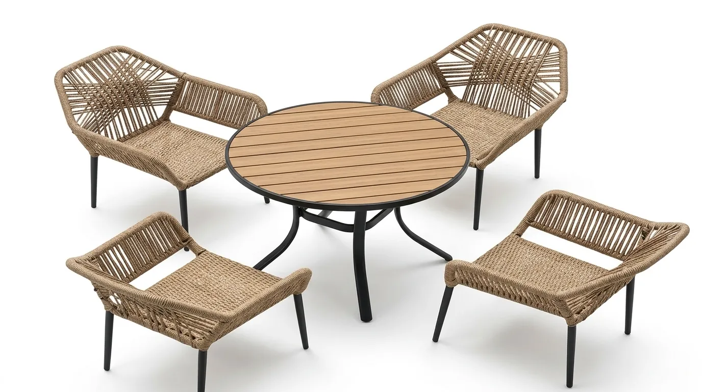 Ergonomic Luxury Wicker Lounge Chair for Poolsides