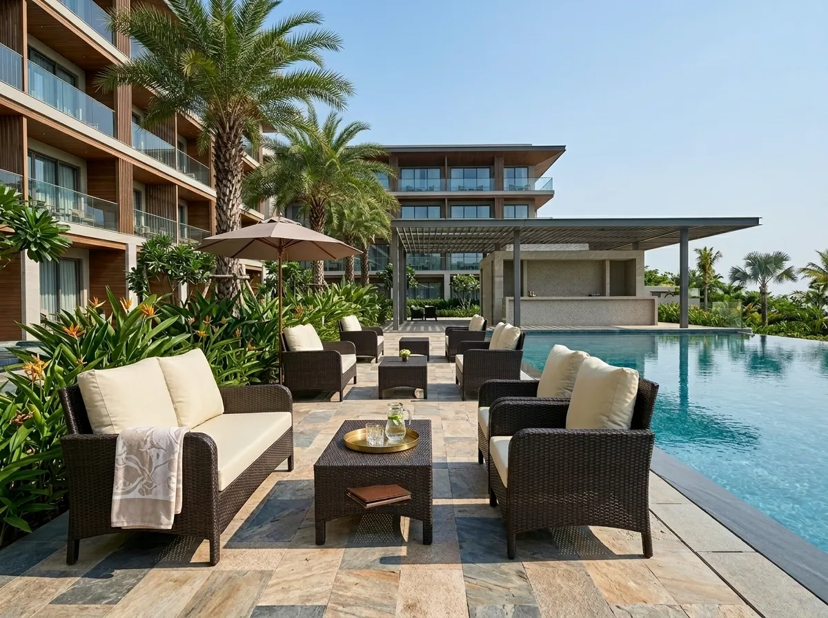 Luxury Outdoor Wicker Swing Chair for Balcony and Terrace