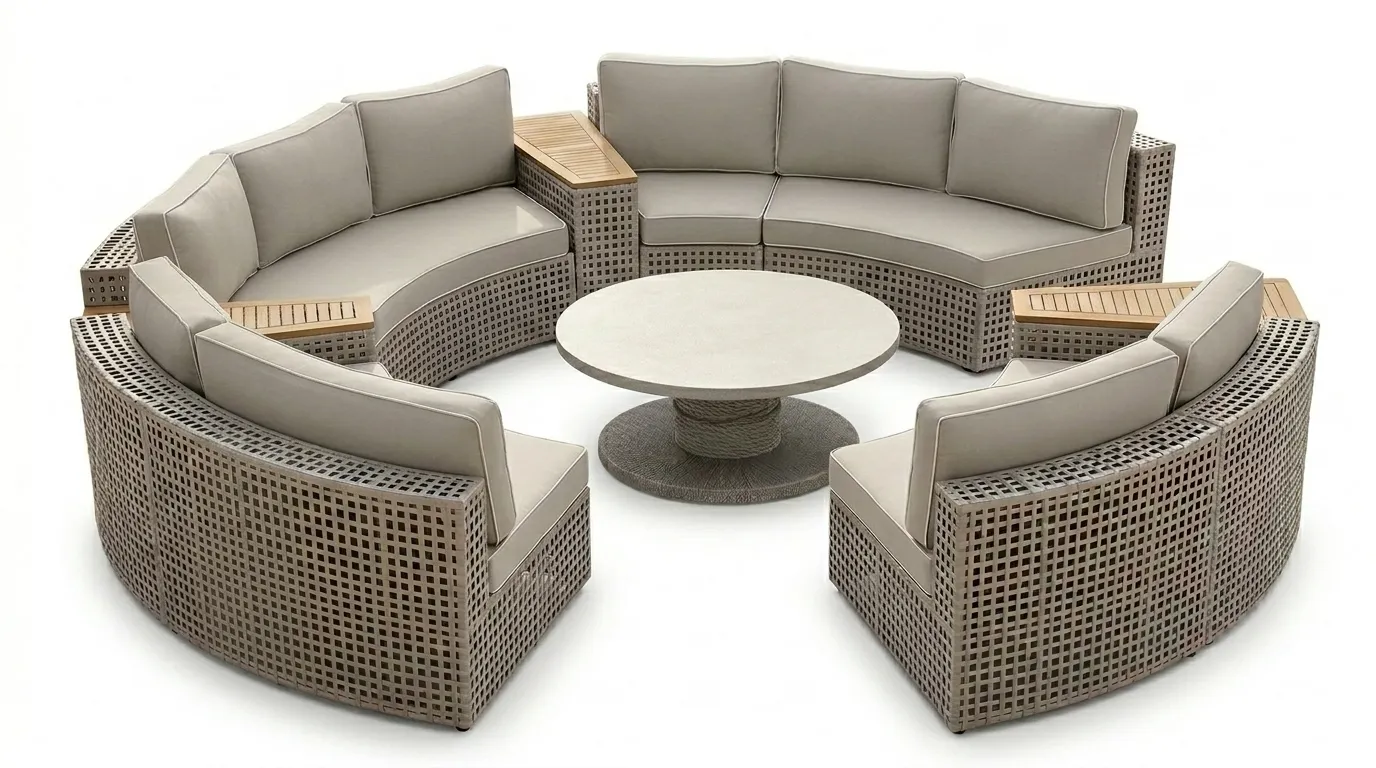 Resort Al-Fresco Dining - Outdoor Wicker Dining Set for Restaurants and Cafes