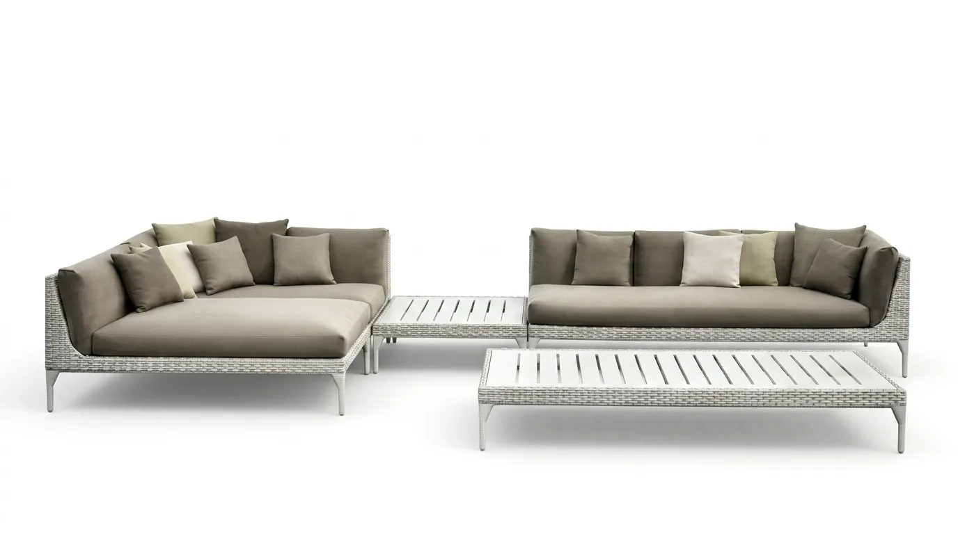 Custom Wicker Daybed - Luxury Poolside Wicker Daybed and Lounger