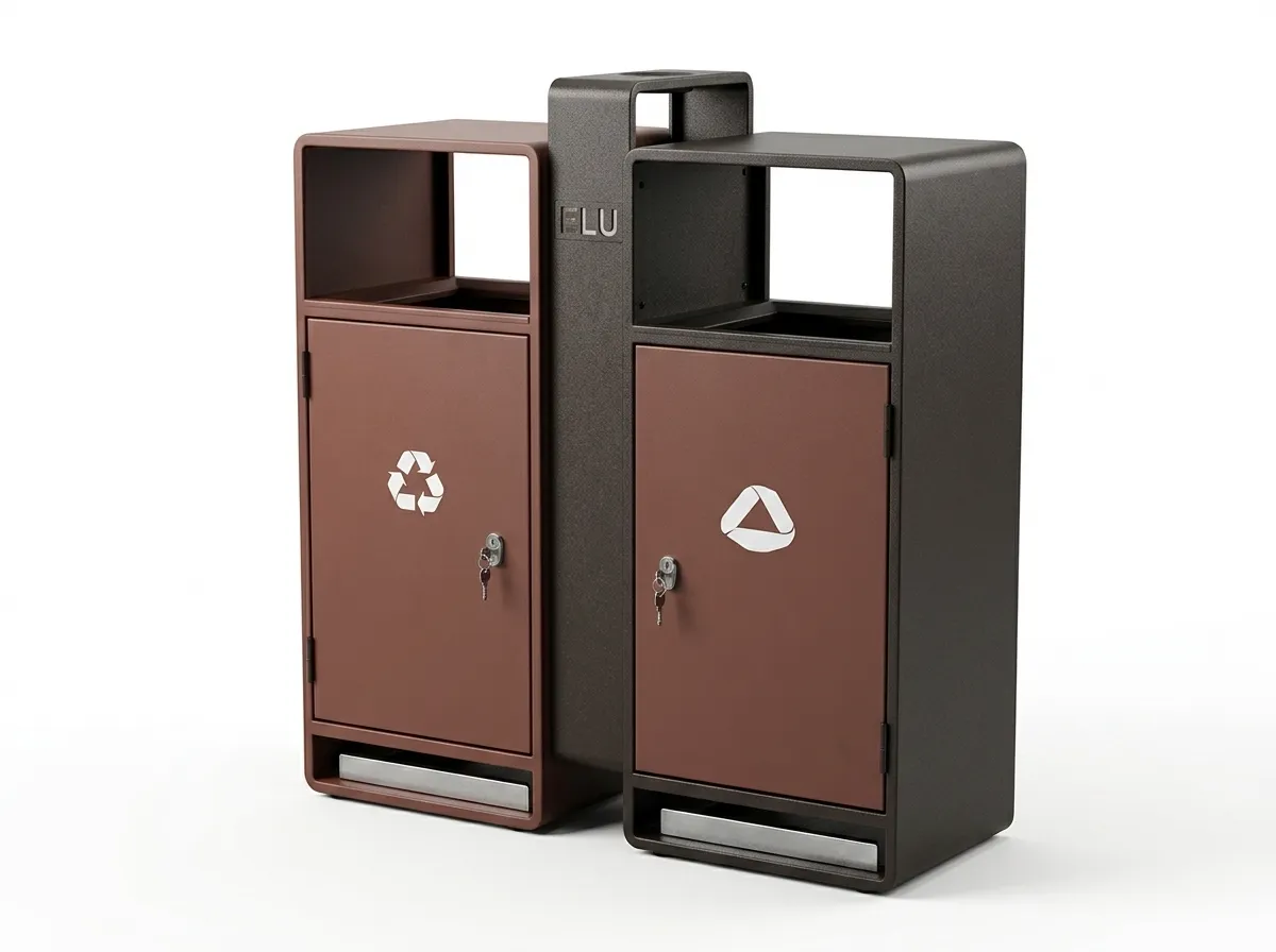 ULDB-17 - Outdoor Litter & Recycling Bin