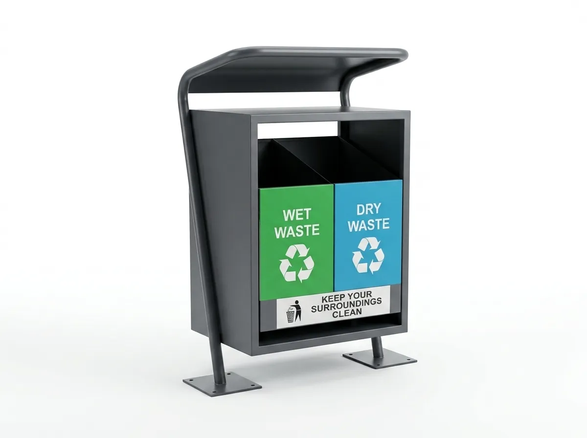 ULDB-50 - Outdoor Litter & Recycling Bin