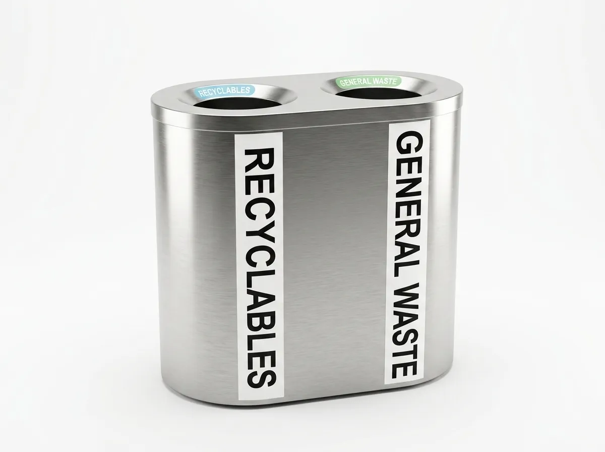ULDB-51 - Outdoor Litter & Recycling Bin