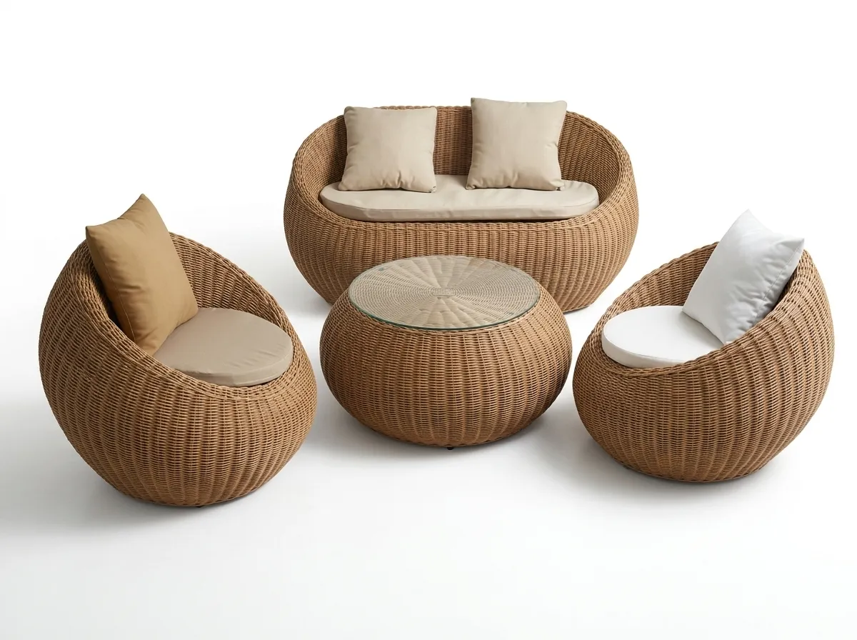 ULWDS-15 - Synthetic Rattan Wicker Dining Set