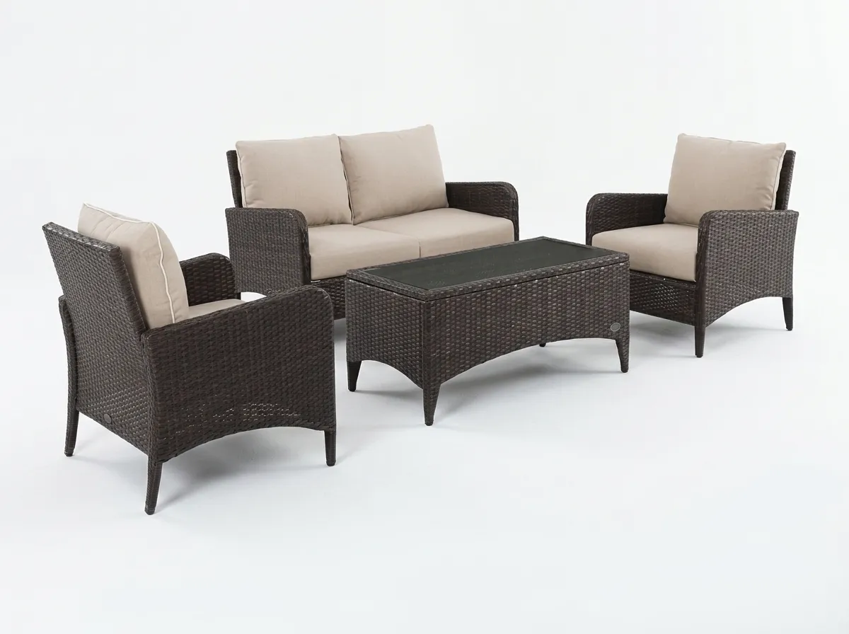 ULWDS-18 - Synthetic Rattan Wicker Dining Set