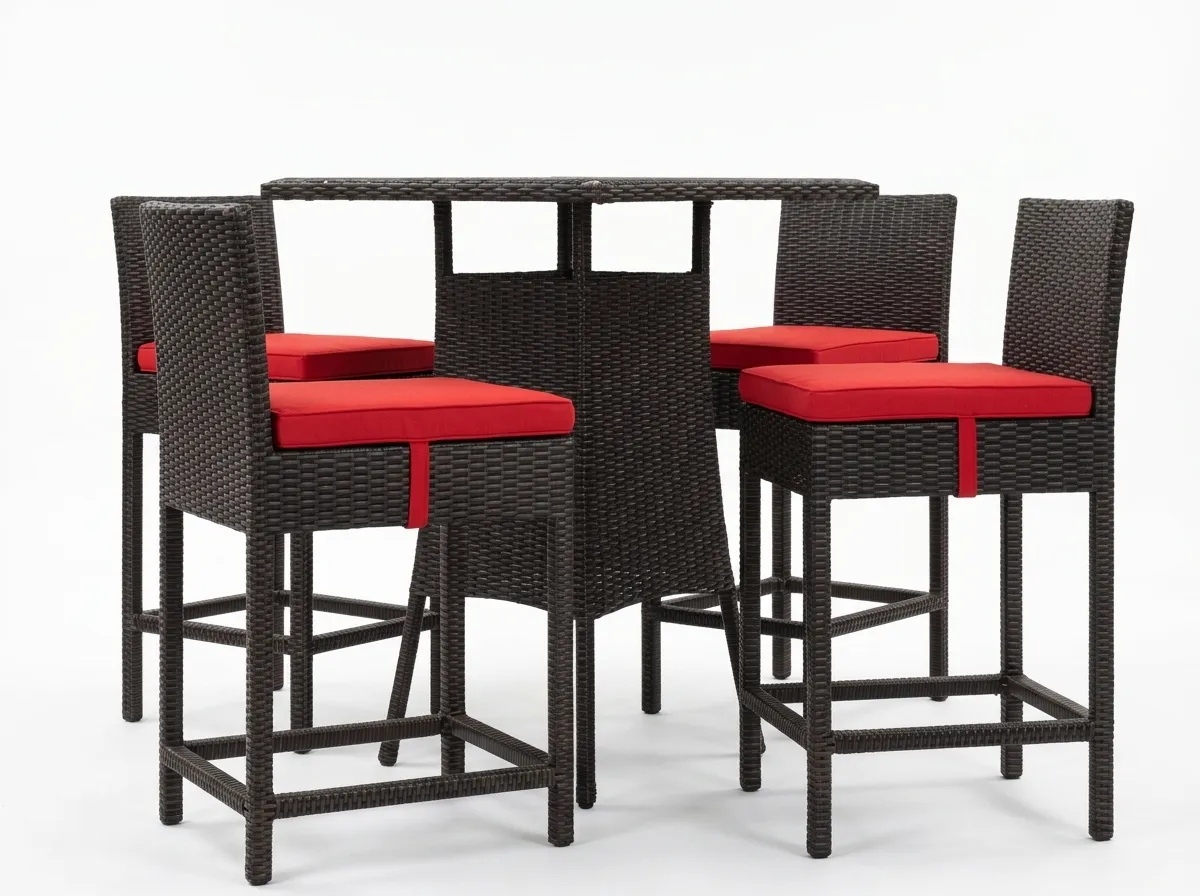 ULWDS-51 - Synthetic Rattan Wicker Dining Set